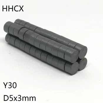 

10 50 100 200 500PCS/LOT Y30 Disc Ferrite Magnet 5x3mm Permanent magnet 5mm x 3mm Black Round Speaker magnet 5*3 mm