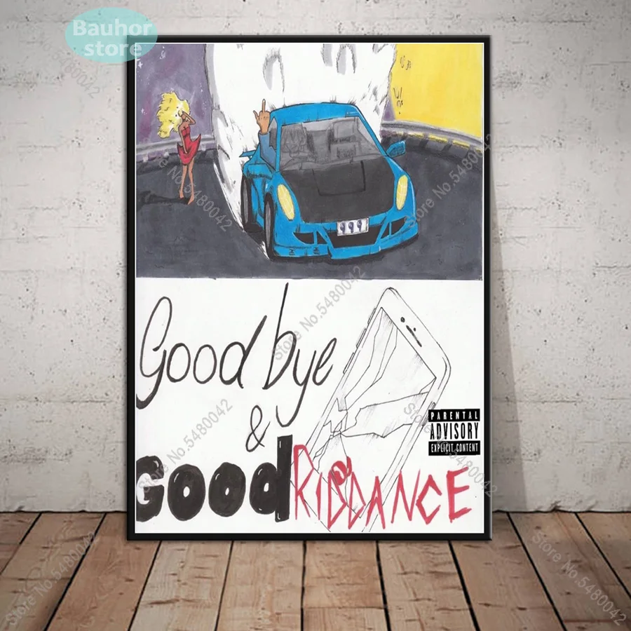 Художественный постер Juice WRLD Обложка альбома Звёздный рэпер плакаты и принты для