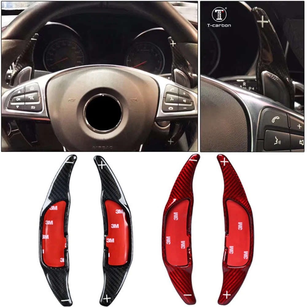 Рычаг переключения руля для Mercedes Benz AMG A45 CLA45 C63 S63 углеродное волокно GLA45 GLS63 GLE63