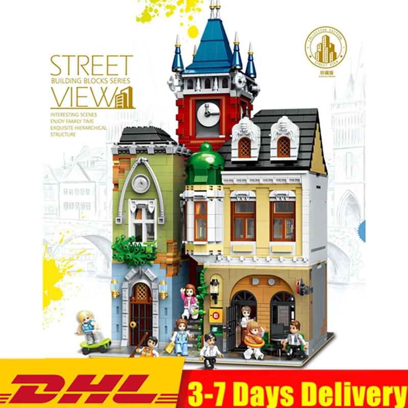 

Ideas City Street View Old Pub Bar Shop Party Expert Architecture Building Blocks Sets Kits Bricks Kids Boy Gift Toys Compatible