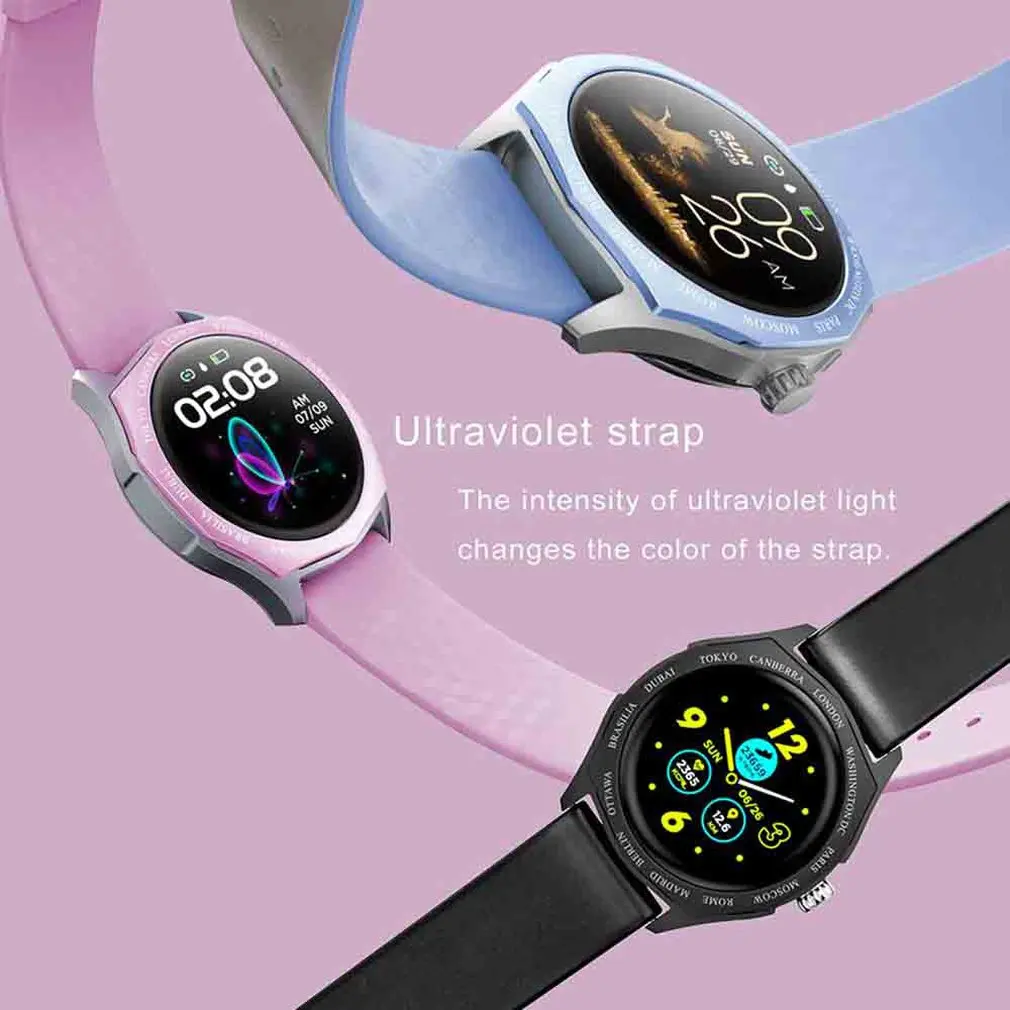 V18 Full Touch Smart Bracelet Multi-color Splicing Strap Bracelet Heart Rate Sphygmomanometer Step Bracelet