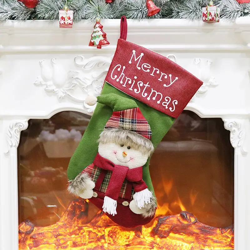 

Christmas Stockings Christmas Decoration Santa Snowman Reindeer Party Home Decor