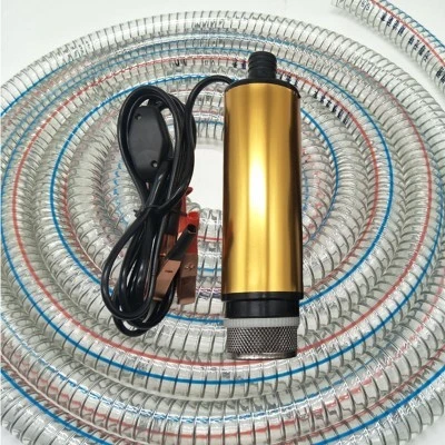 12V масляный насос перекачки погружные насосы для дизельного топлива Расходомер 30L/мин 5m шнур питания Электрический мини-поле автомобиля для водяной насос 12V - Напряжение: 12V 5m Steel pipe