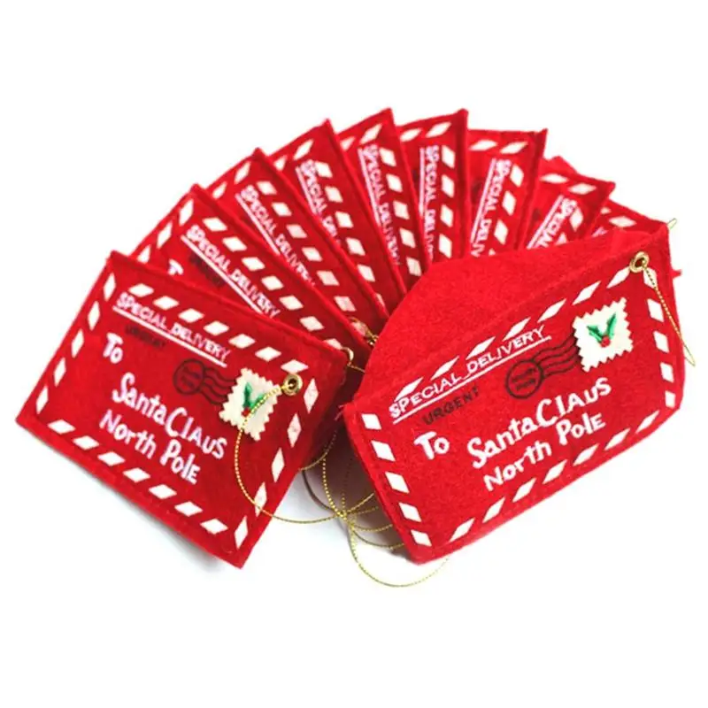 

Christmas Envelope To Santa Claus North Pole Christmas Envelope Pendant Tree Accessories 2019 Christmas Small Gift Candy Bags