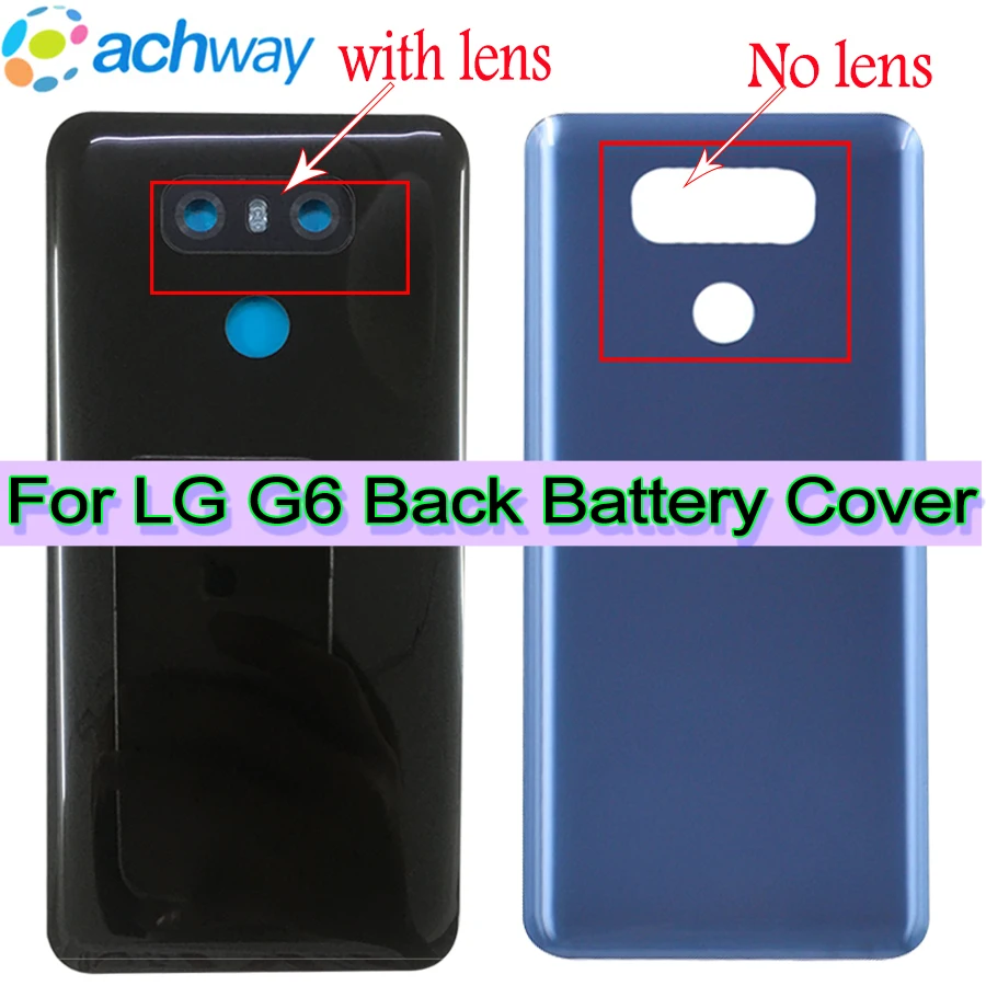 for lg g6 battery cover For LG G6 back glass H870 H870DS H871 H872 door Case Rear Housing+Repair for lg g6 back cover