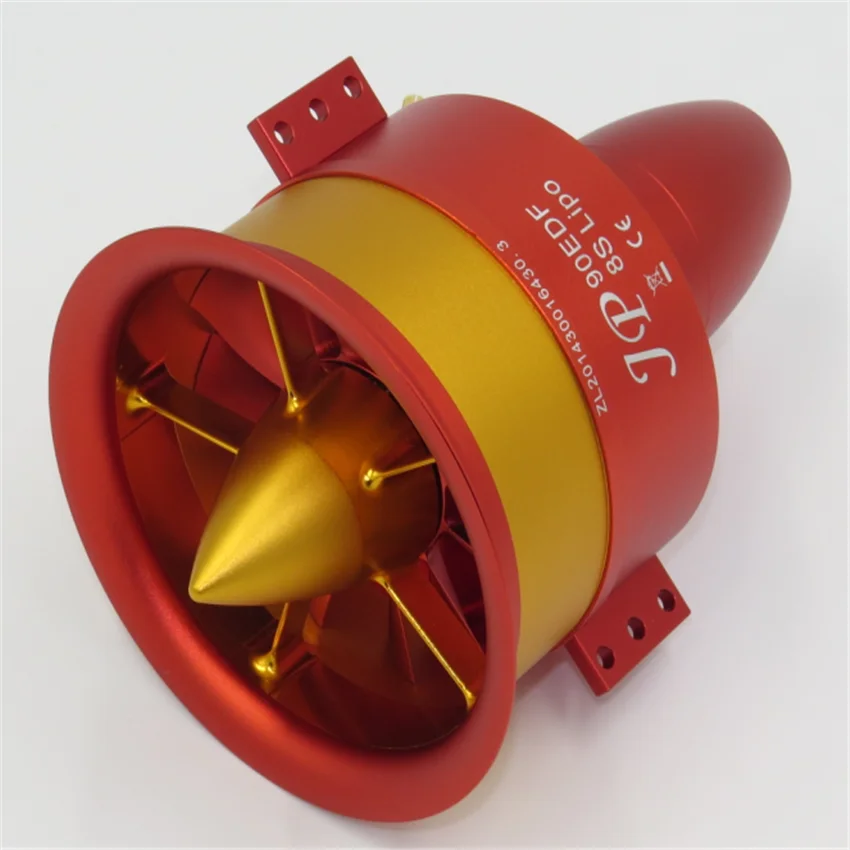 JP EDF полностью металлический воздуховод вентилятор JP 90 мм 6 S-12 S EDF 4250 KV1750 мотор(6 S), 4250 KV1400(8 S), 4250 KV1080(12 S