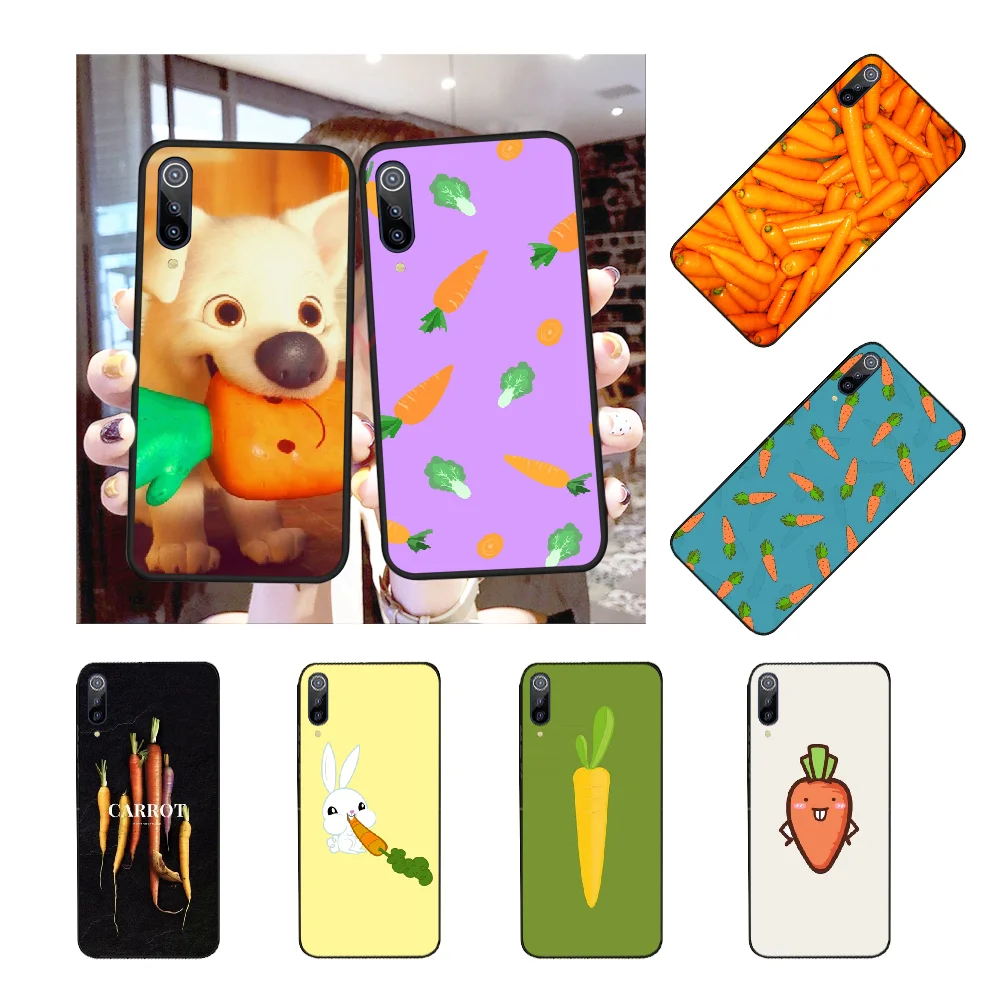 NBDRUICAI Food vegetable carrot Soft Silicone Black Phone Case for Redmi Note 8 8A 7 6 6A 5 5A 4 4X 4A Go Pro Plus Prime | Мобильные