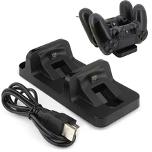 Контроллер с двойной ручкой Беспроводное зарядное устройство s Dual USB зарядная док-станция Подставка для Playstation 4 PS4 для PS4 зарядное устройство