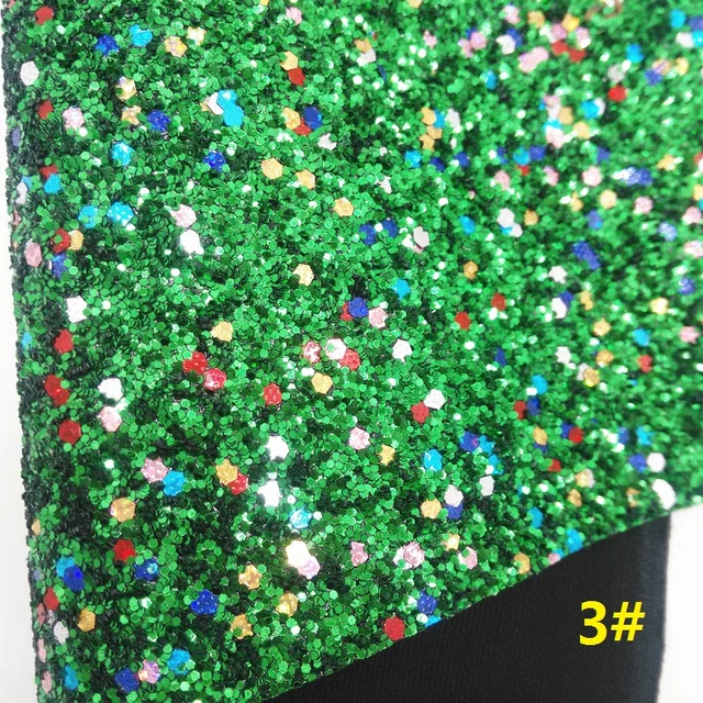 Green Glitter Fabric for Bow and Earring Making 8x11 Glitter Fabric Green Apple Glitter Sheet