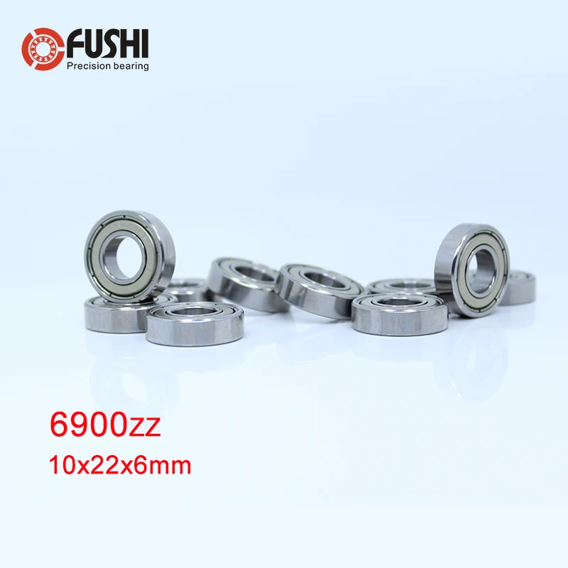 

6900ZZ Bearing ABEC-1 10PCS 10x22x6 mm Metric Thin Section 6900 ZZ Ball Bearings 6900Z 61900Z