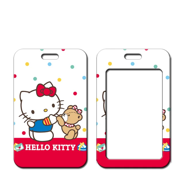 Kawaii Kuromi Melody Little Twin Stars Kitty Cartoon Bank Credit Id Card Holder Shell Student Bus Cards Neck Strap Pendant Toys Aliexpress