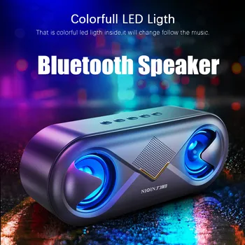 

AMTERBEST 3D HD Stereo Sound Portable Bluetooth Speaker 10W Wireless Loudspeaker Outdoor Speaker Support TF Card/usb Drive/AUX