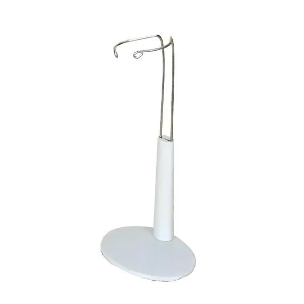 White C-type Stand Display Holder fit for Doll Model Adjustable 14-20cm Toy