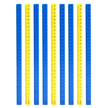 

1 Set Plastic Rulers Flexible Measuring Ruler Straight Rulers Soft Measuring Tools for Measuring Gift Student School