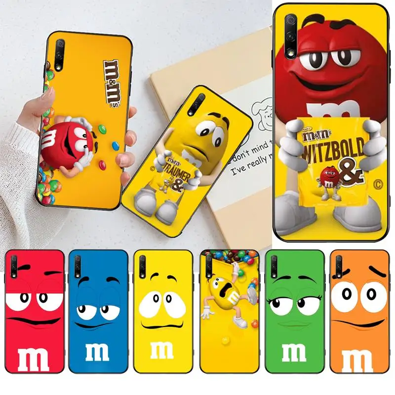 Мягкий силиконовый черный чехол для телефона HPCHCJHM M &amp M's с бутылкой шоколада