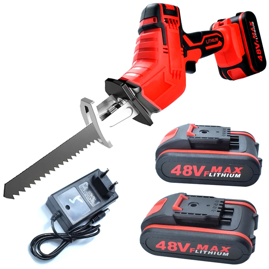 48VF литиевая батарея беспроводной возвратно поступательный пилы Набор Открытый электрические пилы лезвия для дерева металла резки деревообрабатывающие инструменты|Электрические пилы|   | АлиЭкспресс