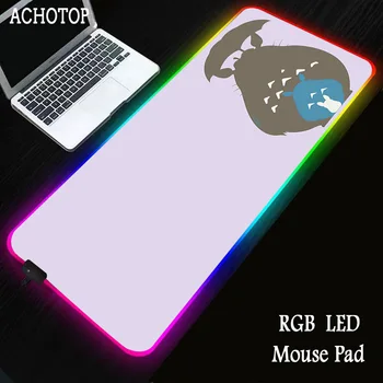 

Animal Cat Gaming Mouse Pad RGB Large Gamer Mousepad USB LED Lighting Backlit Computer Mat Rubber Keyboard Desk for CSGO