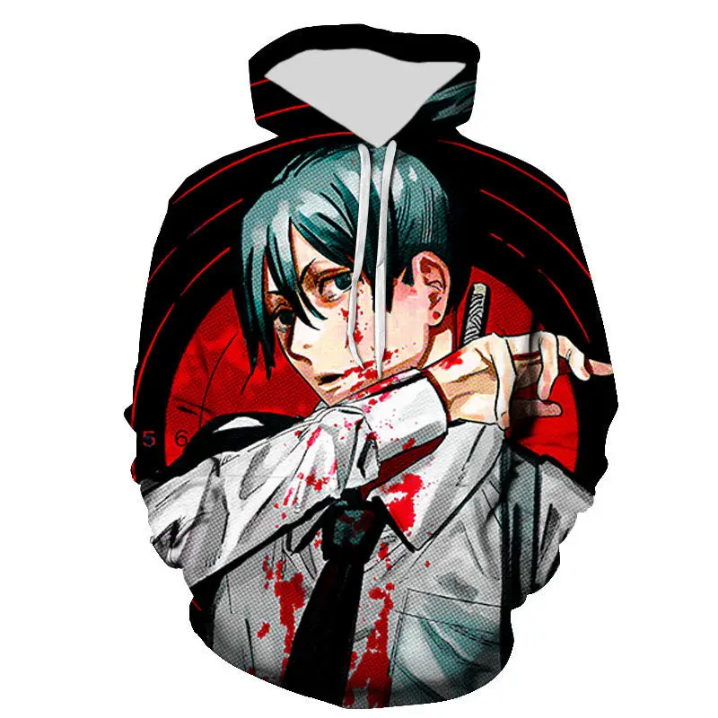 

2021 New Chainsaw Man Men Women Children Casual Hoodies 3D Printed Fashion Sweatshirts Pullover Boy Girl Kids Streetwear Coat