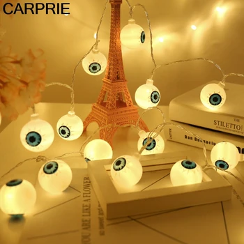 

CARPRIE Lights 20 Lights Battery Operated Halloween Eyeball String Light for Halloween Party Pvc Light String Halloween Decor AU