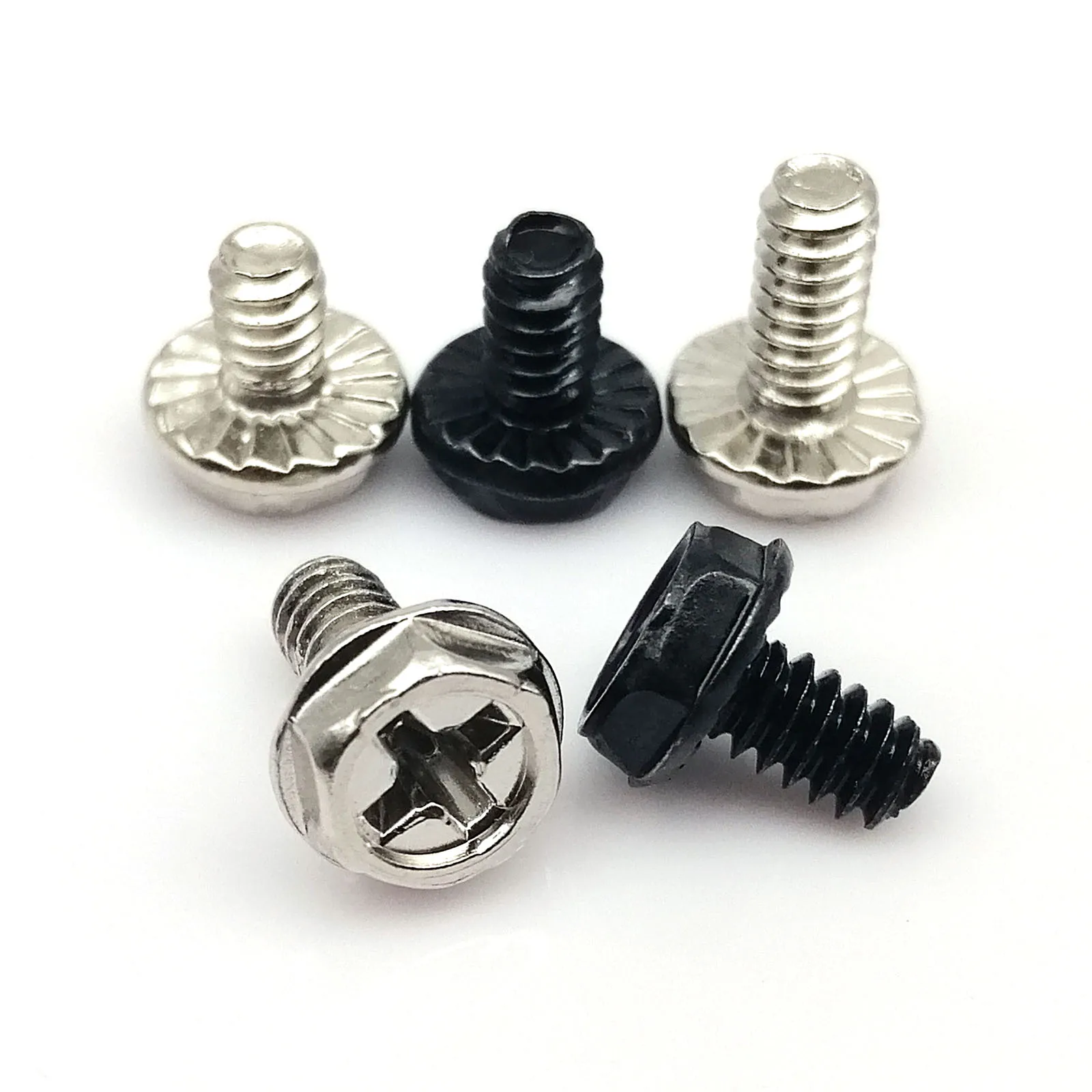 100pc 6#-32x5/6/8mm PC Case Power Supply PSU Hard Drive HDD Motherboard Video Card Phillips Head Mount Fix Screw Bolt Computer