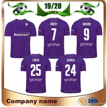 19 20 Fiorentina футбольные майки домашние красные футболки для футбола SIMEONE VERETOUT PEZZELLA Ribery CHIESA