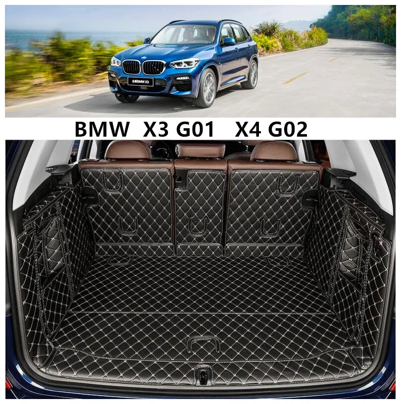 Полный Задний поднос для багажника поддон BMW X3 G01 X4 G02 2018 2019 2020 2021 + коврик защиты