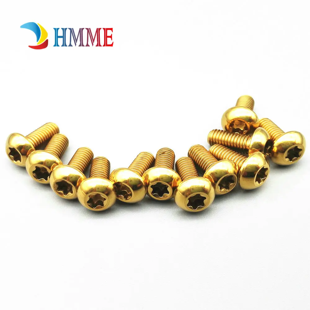 Titanium Bolts Truss Head Bottle Cage Gold Color (13)