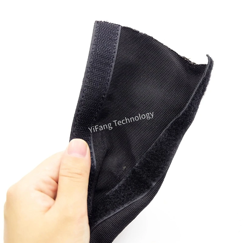 테이프가 있는 재사용 가능한 케이블 슬리브 10mm - 100mm 자체 폐쇄형 나일론 유연한 양말 하네스 외장 관리 보호 와이어 랩