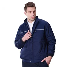 Мужская зимняя рабочая одежда, термостойкая ветрозащитная теплая куртка с несколькими карманами, Мужская Рабочая куртка, защитная одежда