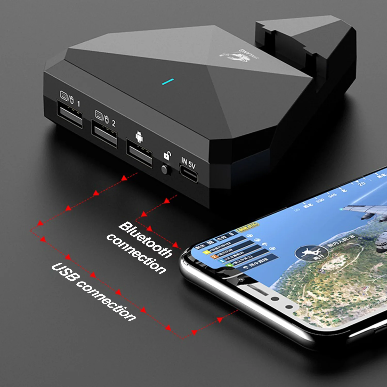 Адаптер конвертер для игровой клавиатуры и мыши с поддержкой Bluetooth|Клавиатуры| |