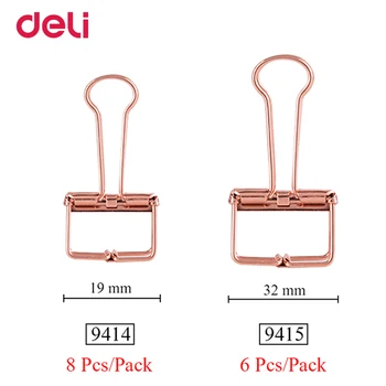 

Deli Gift hollow out rose gold for Album Creative School Binder Cute decorative Metal Paper Clip Bookmark