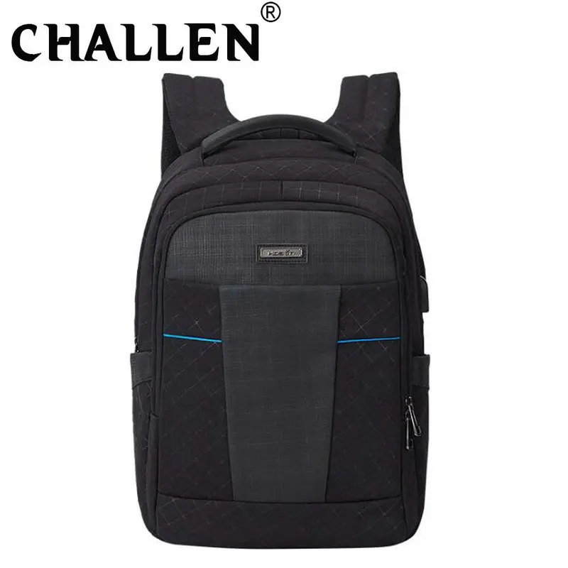 Men's Large capacity travel backpack Business Bag Laptop Usb Backpack Woman School Bag Male Leisure Backpack C44-33 - Цвет: Черный