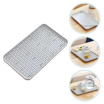 

1PC Household Practical Drying Mat Storage Tray Double Layer Drain tray for Home