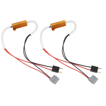 

2pcs 50W 6Ω for H7 Headlight Load Resistor LED Car Fog Lamps Decoder Error Warning Resistance
