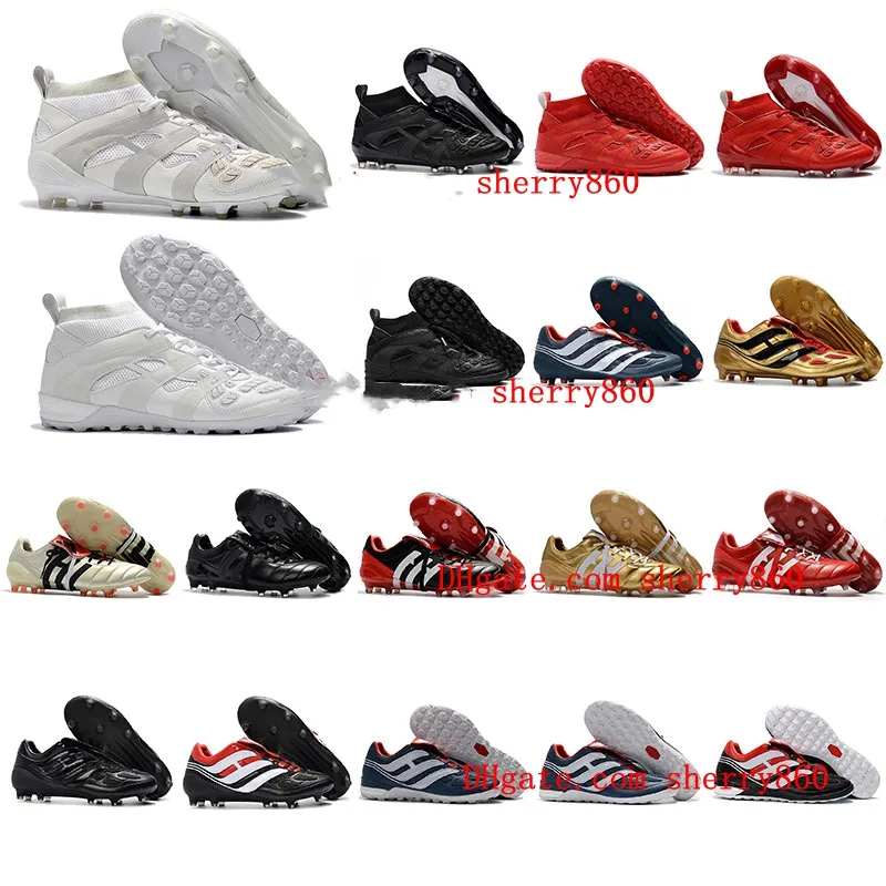 

Hot Classics Predator Accelerator Electricity Precision FG X Beckham DB Zidane ZZ 1998 98 Men soccer shoes cleats football boot