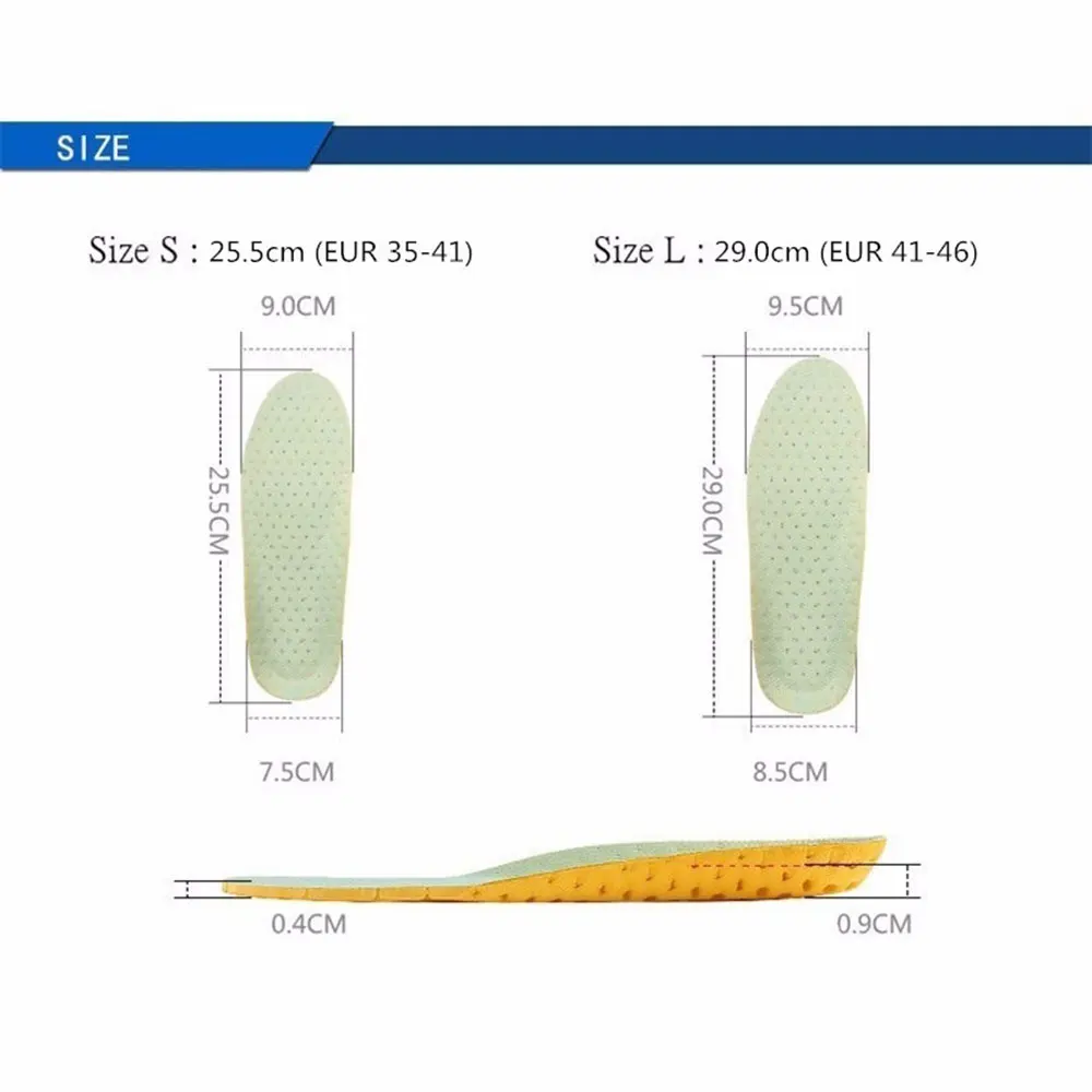 Silica Gel Insole Insole Comfortable Support 1pair Orthotic Arch Sports Insoles Orthotic Insole