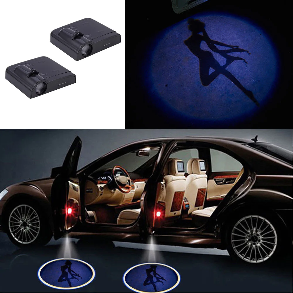 Беспроводной светодиодный проектор с логотипом 2 шт. световые огни для