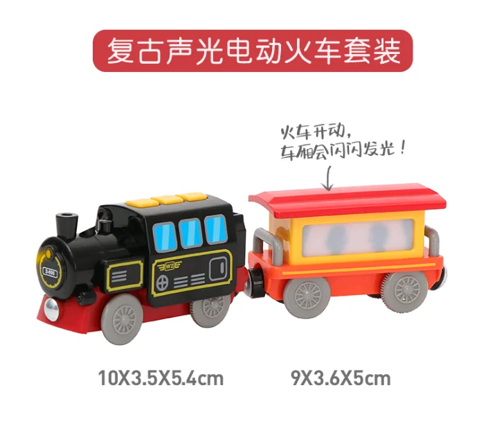 Magnetic electric iocomotive ttO22 train wooden track compatiblewithbrio traR TG 