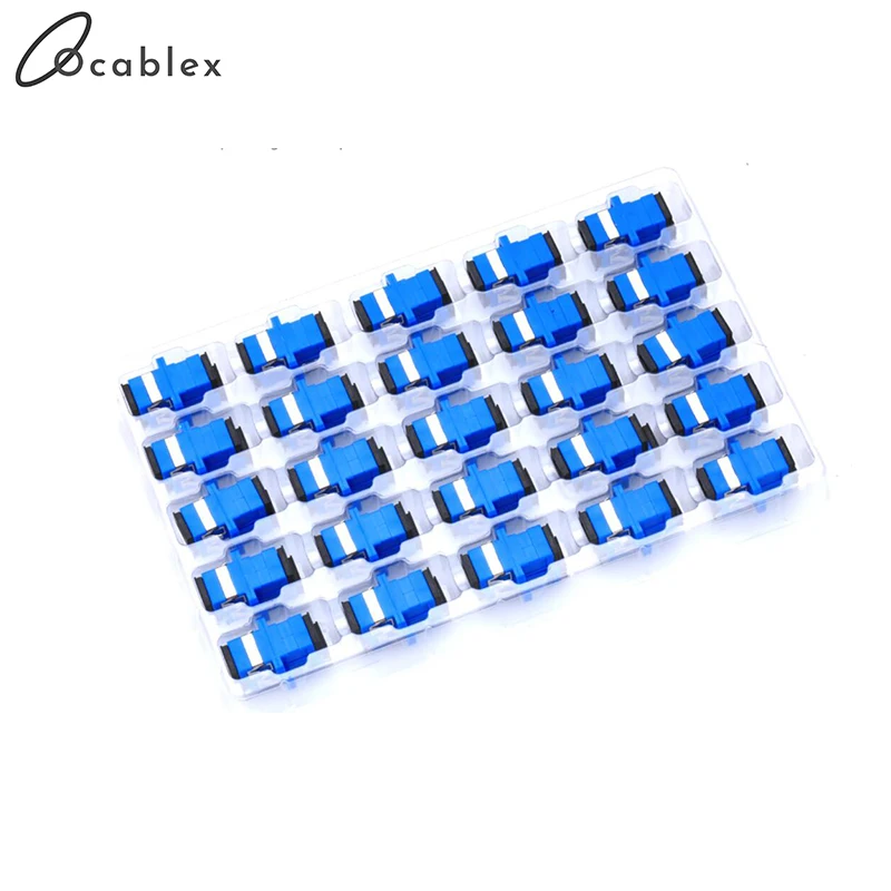 100pcs/lot SC/UPC Adaptor Fiber Optic Adapter Flange Fiber Coupler For Telecome network and Optic communication Equipment 100pcs/lot SC/UPC Adaptor Fiber Optic Adapter Flange Fiber Coupler For Telecome network and Optic communication Equipment