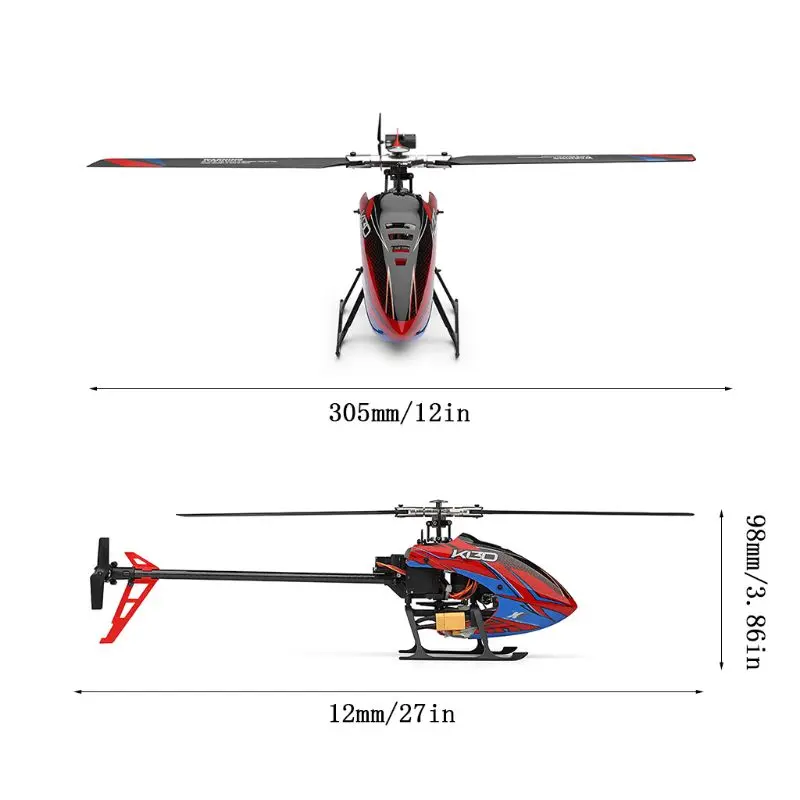 K130 2,4G 6CH бесщеточный 3D 6G Flybarless система RC вертолет RTF супер комбо