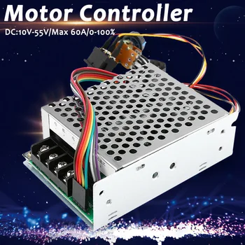 

Motor Speed Controller DC 10V-55V CW CCW Reversible Switches with Digit Display Hight Quality L9 #2