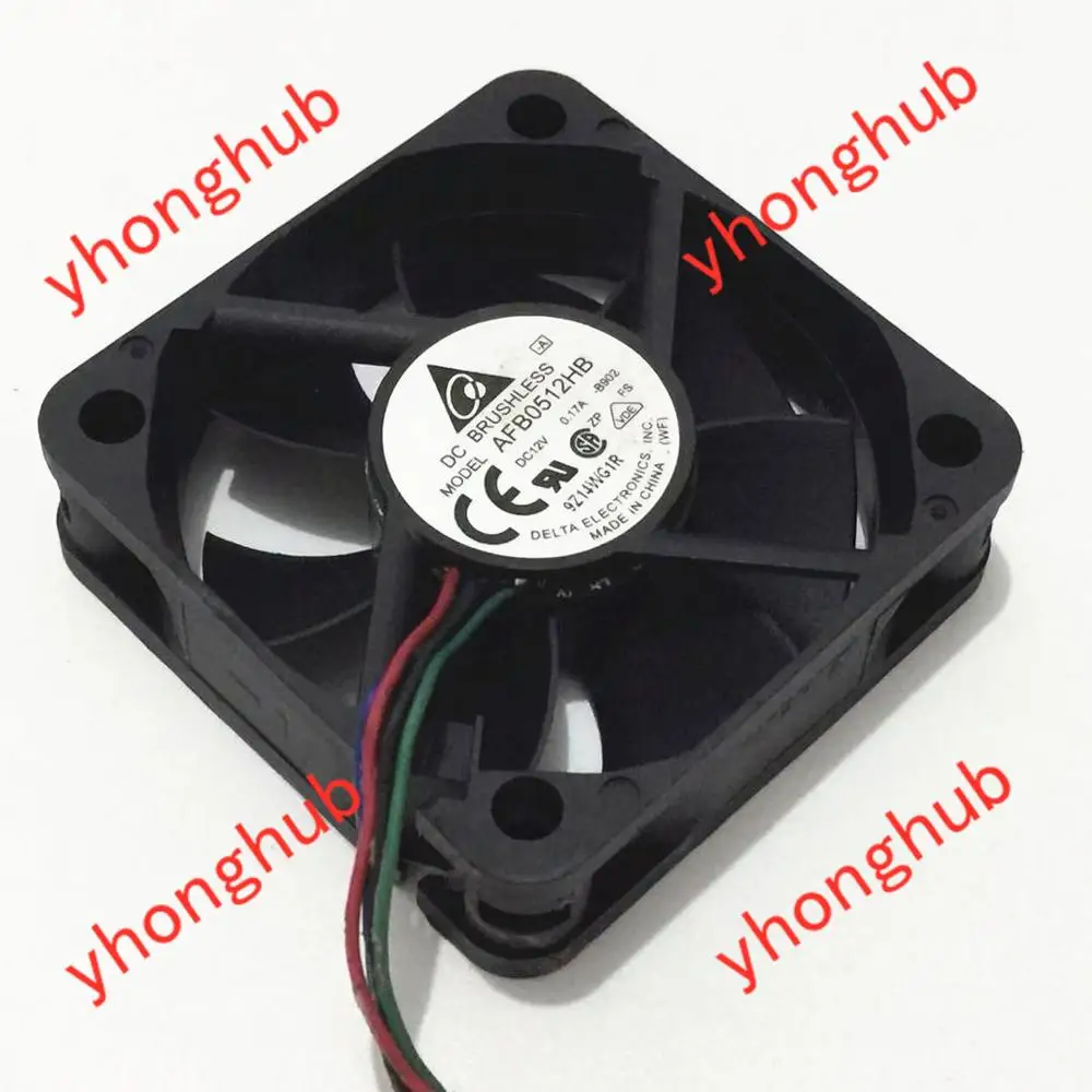 

Free Shipping For DELTA AFB0512HB, -B902 DC 12V 0.17A 4-wire 4-pin connector 80mm 50x50x15mm Server Square Cooling Fan