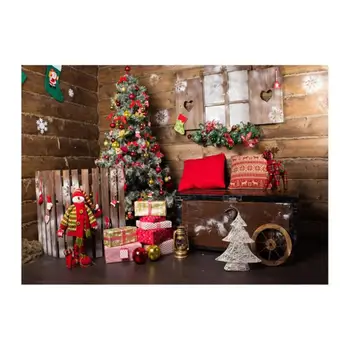 

Christmas Backdrop Cloth Family Scene Fabric Festival Party Household Decoration Backgrounds 0.9*1.5m