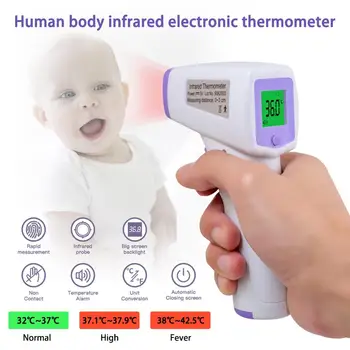 

Infrared Forehead Thermometer, Ear Thermometer Non-Contact for Fever Digital Temporal with LCD Display for Adult, Infants, Kids
