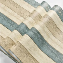 Home Decor 3D Wood Grain Brick Wall Paper PVC Self Adhesive Stone Wallpaper For Living Room Bedroom Wall Stickers