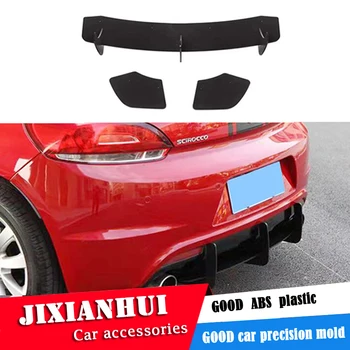 

For VW Scirocco R Body kit spoiler 2011-2016 For Scirocco R ABS Rear lip rear spoiler back Bumper Diffuser Bumpers Protector