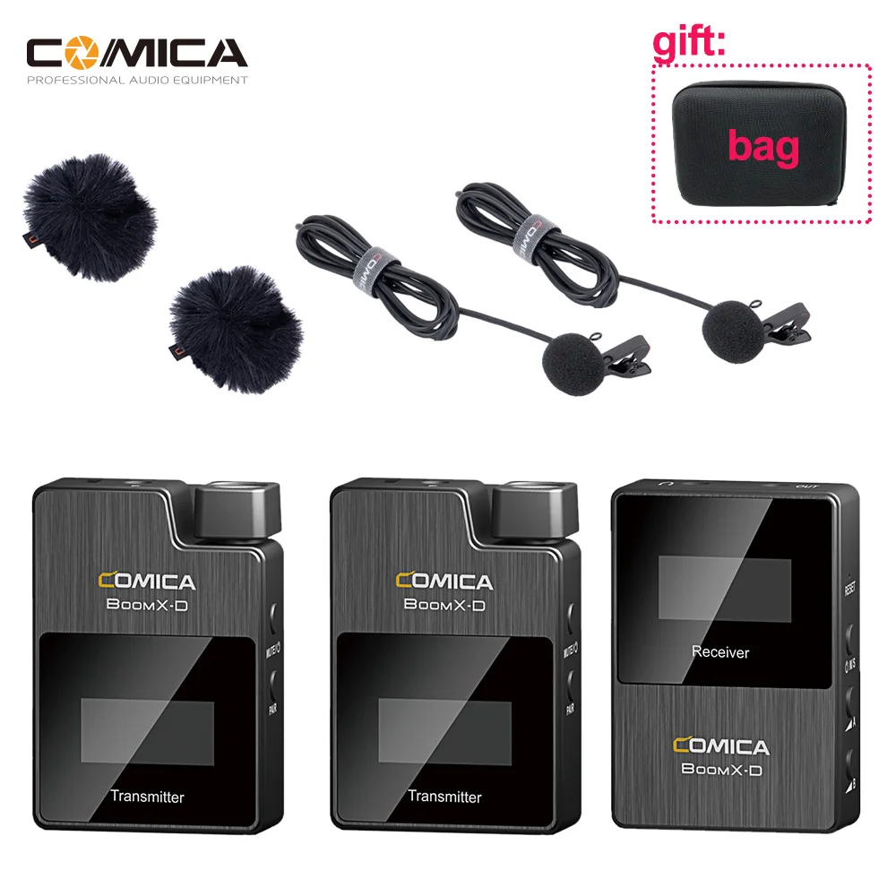 Цифровая беспроводная микрофонная система COMICA BoomX D D1 D2 2 4G мини микрофон с
