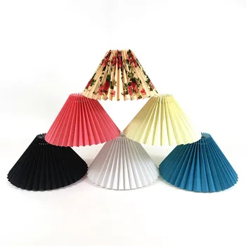 

Pleated Lampshades Table Lamps Japanese Textile Lamp Chimney Desk Lamp E27 LED Stand Lamps for Bedroom Bedside Home Decor Lamp
