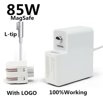 

NEW! With LOGO OEM L-tip 85W Laptop MagSaf* Power Adapter Charger For Apple MacBook Pro 15'' 17'' A1222 A1260 A1286 A1343