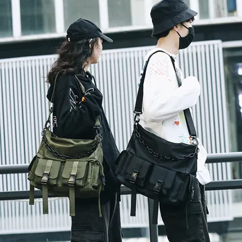 

Large Capacity Shoulder Bag Nylon High Quality Unisex Crossbody Bag New Waterproof Multifunctional Backpack Tooling Multi-Pocket